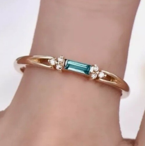 Gold delicate blue - , aquamarine