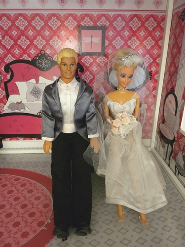Blushing bride barbie and - barbie,