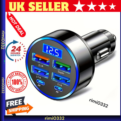 Fast car charger adapter - adapter, 4usb