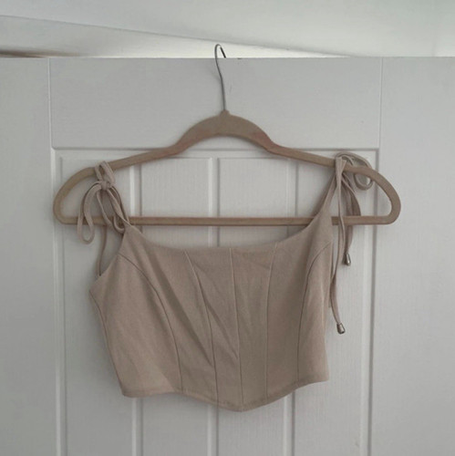 Femme luxe beige solid corset - luxe,