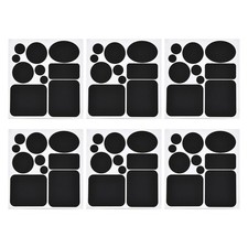 6Pcs Puffer down Jacket Repair Patch Kit, Black Nylon Fabric Repair Patch Self