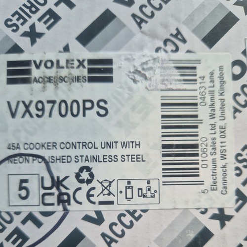 Volex vx9700ps 45a cooker - volex,