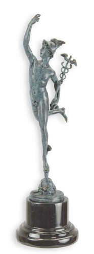 Bronze sculpture mercury - , after