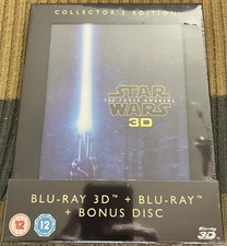 Star Wars Episode 7 The Force Awakens Collectors Edition Blu Ray 3D Bonus Sealed