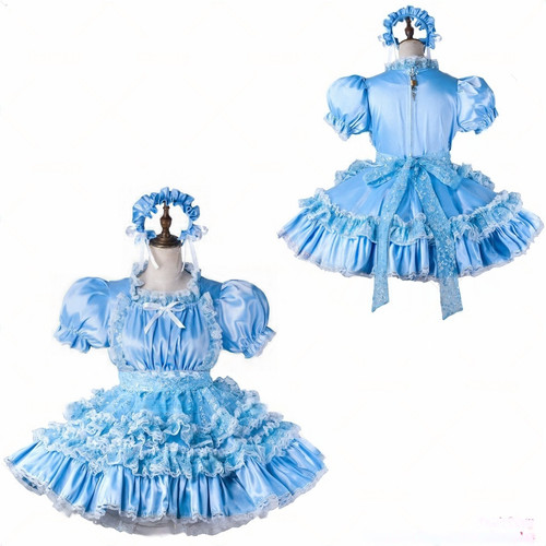 French maid girl - french, blue