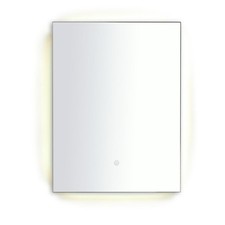 Bathroom LED Backlit Demister Touch Mirror 60x45 Wall Mounted IP44