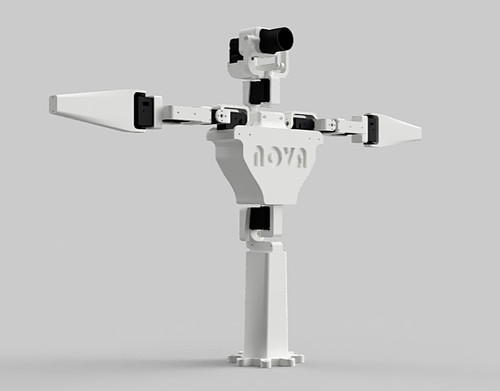 Printed desktop humanoid - printed,