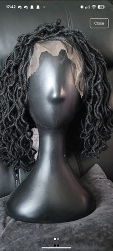 Black dreadlocks locs lace - black,