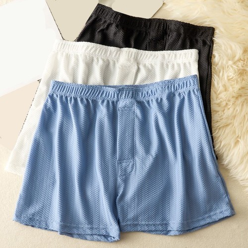 Solid ice silk boxer shorts - solid,