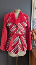 Vintage Red Chenille 70s