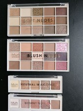 MUA MAKEUP ACADEMY Eyeshadow Collection 2x 5 Shades 3.8g and 2x 15 Shades 12g Gd