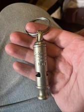 WW1 Rare 1917 Stamped A. De Courcy & Co Frankfort St Birmingham Military Whistle