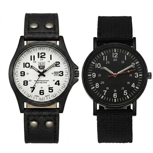 Men military leather - military,