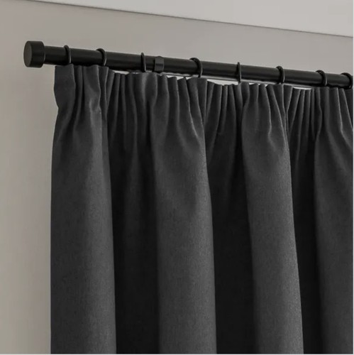 Black blackout pencil pleat - blackout,