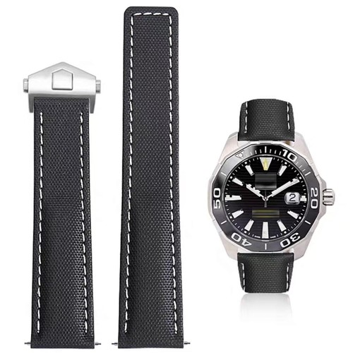 Nylon leather watch band quick - band,