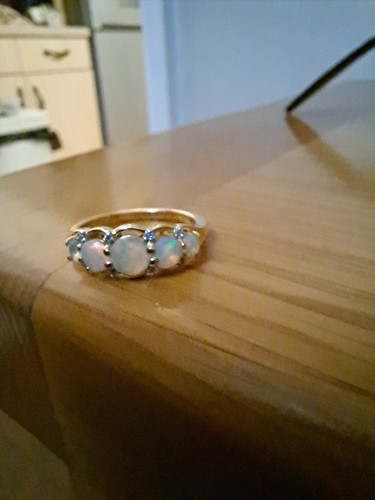 Ethiopian opal stone ring - 5,