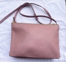 Genuine Céline Trio shoulder bag pink satchel crossbody sac Phoebe Philo