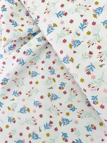 Glitter floral fabric dainty - glitter,