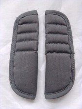 Pushchair Shoulder Pads x2  (from a Britax B-Ready Seat unit)  Grey - set of two