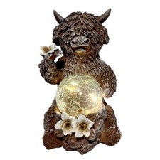 Highland Cow Ornament with LED