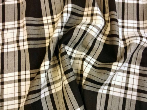 Tartan check plaid polyviscose - check,