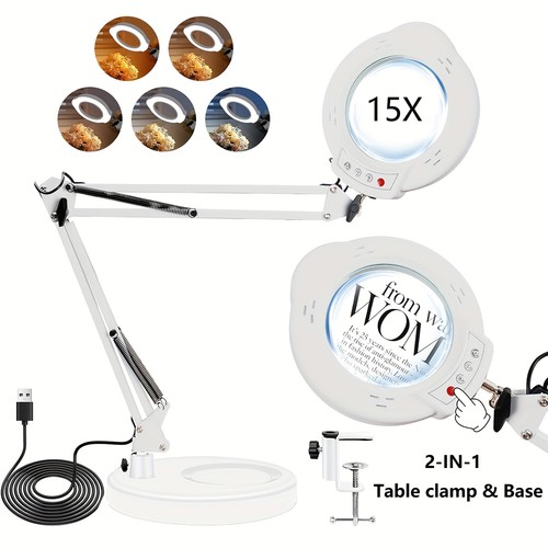 15x magnifying glass desk - 15x,