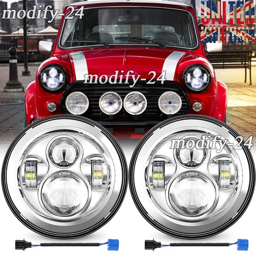 Pair inch round chrome led - round,