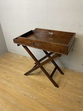 C19th solid mahogany butlers - solid,