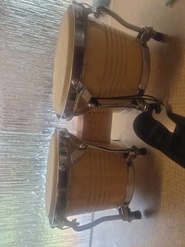 Nice natural wood bongo drums - bongo,