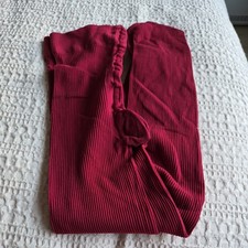 Snag Burgundy Ribbed Tights Size F Short Never Worn