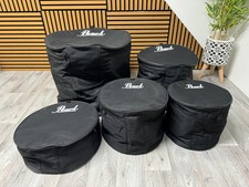 Pearl Drum Cases Set x5 / 20" 14" 12" 10" / Soft Cases #OQ35