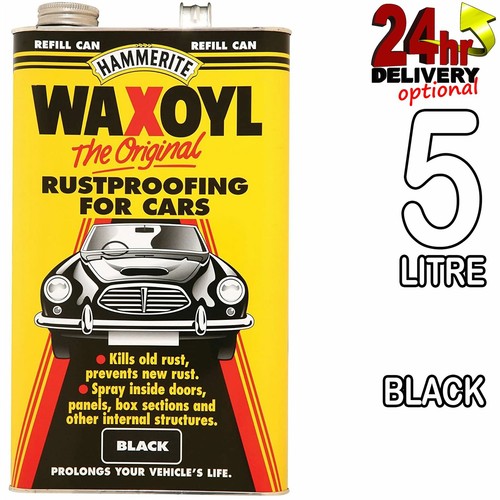 Hammerite 5litre black refill - hammerite,