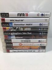 PS3 PlayStation Games Motorstorm Sing Star WSC Tiger Woods