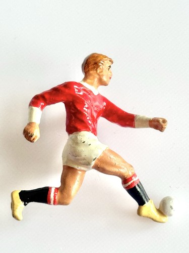 Vintage lead footballer brooch