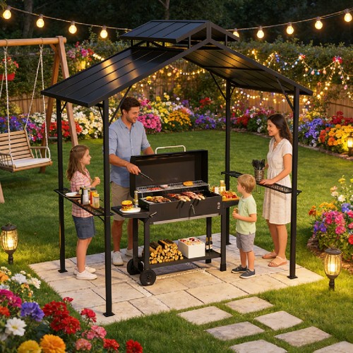 Grill gazebo wooden - gazebo, 、wooden