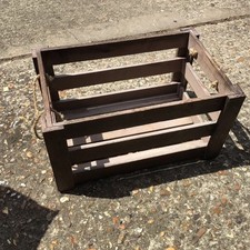 Wooden Bottle Crate With Rope Handles