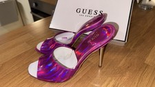 GUESS Pink Heelled Mules Size