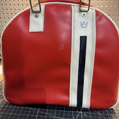 Vintage 60s red white - red,