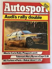 Autosport Magazine Audi's Rally Double 24th January 1985