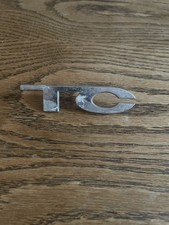 "TC" CHROME CAR BADGE ex Rover