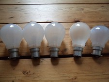 5 x 100W Pearl Bayonet Cap Light Bulbs Filament Incandescent Dimmable