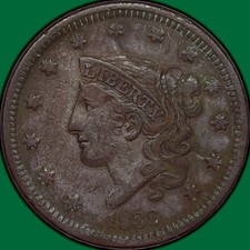 1838 Coronet Head Large Cent