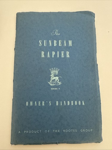 1958 sunbeam rapier series - rapier,