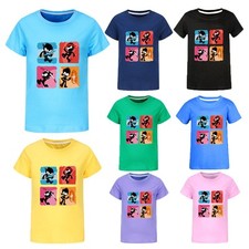 Kids Ninja Kidz Casual Cotton T-shirt Boys Girls Summer Short Sleeve Tshirt Tops