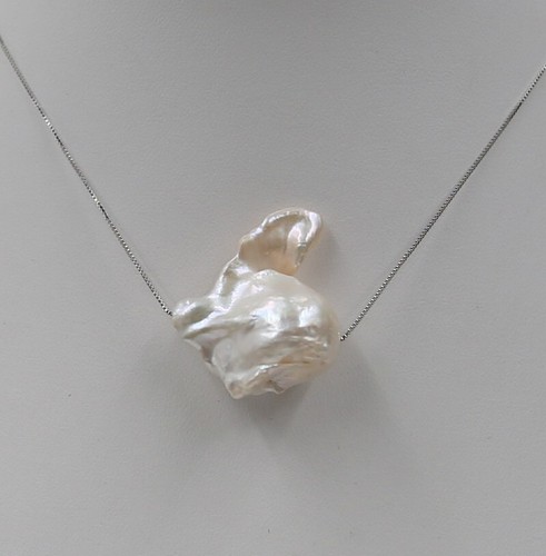 25x28mm white baroque - , keshi