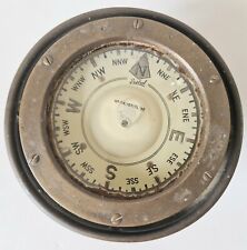 Vintage Seastrel Genuine B4 1950's Alcohol-Filled Brass Ship's Binnacle Compass