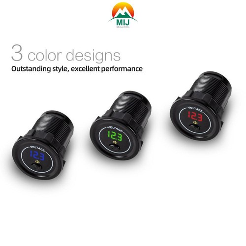 24v vehicle car voltmeter - 12-24v,