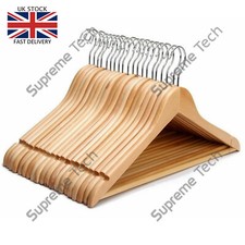 100 wooden coat hangers - 10/50/100,