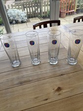 Fosters Lager Pint Glasses x 4