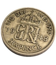 Sixpence 1948 UK Coin King